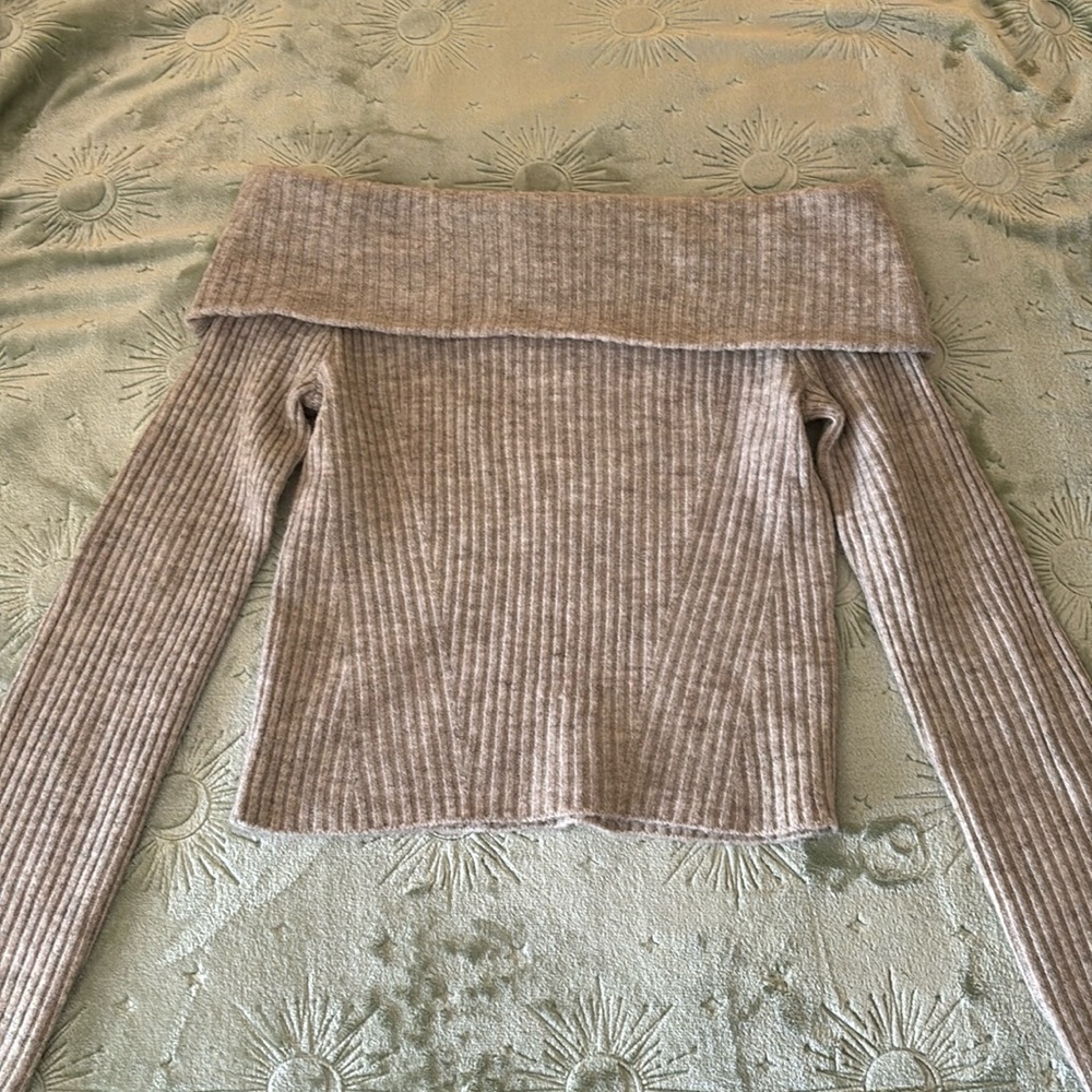 Gray off the shoulder top!